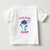 Schwester-Haifisch-T-Shirt Baby T-shirt (Rückseite)
