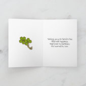 Schwester, Happy St Patrick's Day Card Karte (Innenseite)