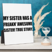 Schwester hat Phantastische Schwester Fotoplatte (Seite)