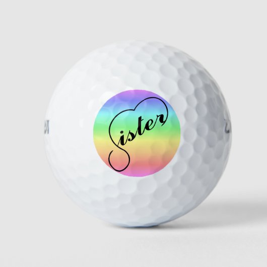 Schwester Herrainbow Golf Golfball (Vorderseite)