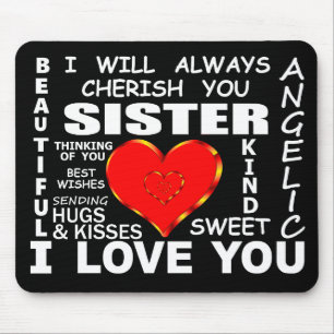 Schwester I Liebe You Mousepad