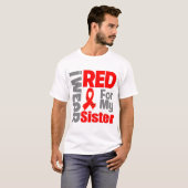 Schwester - Ich trage Red Ribbon T-Shirt (Vorne ganz)