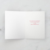 Schwester im Gesetz Muttertag Weinkarte Karte (Innenseite)