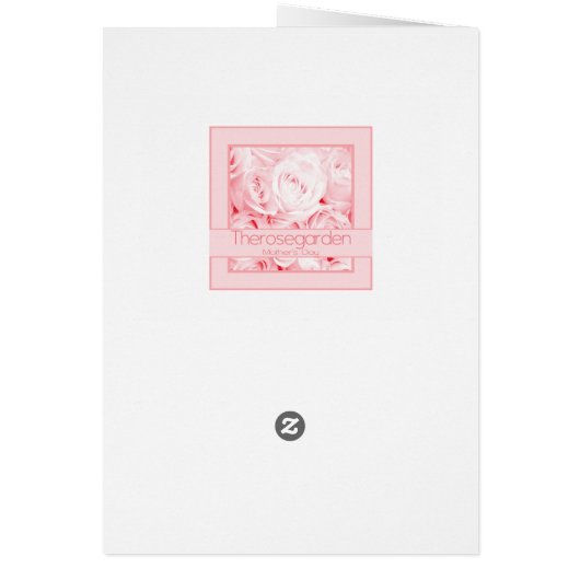 Schwester in Law Happy Mother's Day Rose Card (Hinten)