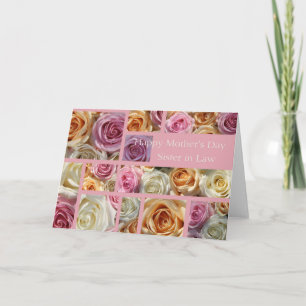 Schwester in Law Happy Mother's Day Rose Card Karte