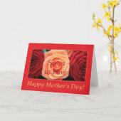 Schwester in Law Happy Mother's Day Rose Card Karte (Gelbe Blume)