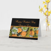 Schwester in Law Happy Mother's Day Rose Card Karte (Gelbe Blume)