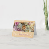 Schwester in Law Happy Mother's Day Rose Card Karte (Vorderseite)