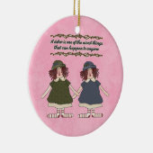 Schwester-Inspirationsverzierung Keramikornament (Rechts)