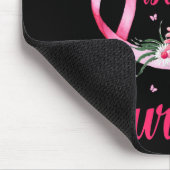 Schwester ist ein Geschwätz-Brustkrebsgeschenk Mousepad (Ecke)