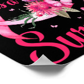 Schwester ist ein Geschwätz-Brustkrebsgeschenk Poster (Ecke)