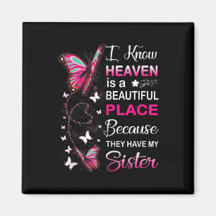 Schwester ist mein Schutzengel am Tag der Paradies Magnet
