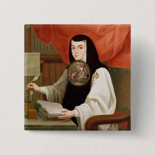 Schwester Juana Ines de la Cruz Button (Vorderseite)