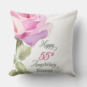 Schwester katholischer Jubiläum 55. Jahrestag Rosa Kissen
