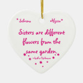 Schwester Keramik Ornament (Vorne)