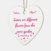 Schwester Keramik Ornament (Links)