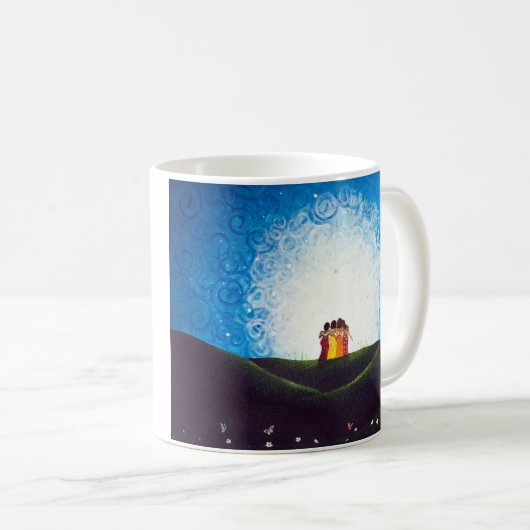 "Schwester-" Keramik-Tasse Kaffeetasse (VorderseiteRechts)
