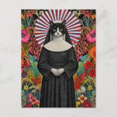 Schwester Kitty die Katzen-Nonne Postkarte (Vorderseite)