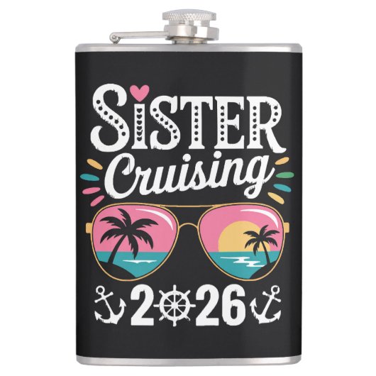 Schwester Kreuzfahrt 2026 Flachmann (Vorderseite)