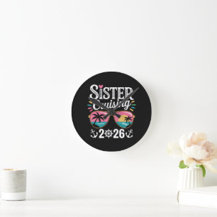 Schwester Kreuzfahrt 2026 Runde Wanduhr
