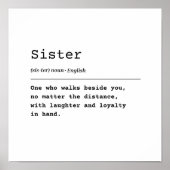 Schwester - Lachen & Loyalität Poster (Vorne)