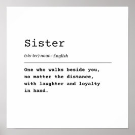 Schwester - Lachen & Loyalität Poster