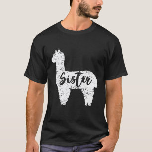 Schwester Lama Süßes Alpaka Tierliebhaber Lama Lie T-Shirt