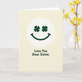Schwester Liebe Dich Teure Karte (Gelbe Blume)