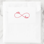 Schwester-Liebe, Unendlichkeitszeichen Rechteckiger Aufkleber (Tasche)