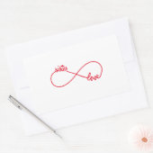 Schwester-Liebe, Unendlichkeitszeichen Rechteckiger Aufkleber (Umschlag)