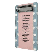 Schwester Marshmallow Herz Mini Klemmbrett (Gewinkelt2)