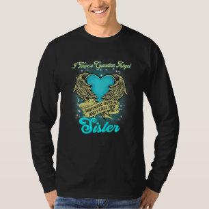 Schwester mein Engel im Himmel Schwester erinnern T-Shirt
