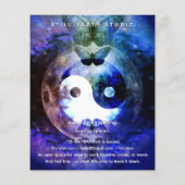 Schwester Mond | Yin Yang Design Flyer (Hinten)