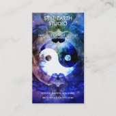 Schwester Mond | Yin Yang Design Visitenkarte (Vorderseite)