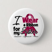 Schwester - Multiples Myelom Ribbon Button (Vorderseite)