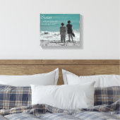 Schwester nach meiner Seite Strand Szene Leinwanddruck (Insitu (Schlafzimmer))