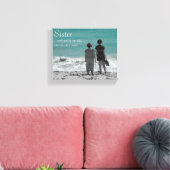 Schwester nach meiner Seite Strand Szene Leinwanddruck (Insitu (Wohnzimmer))
