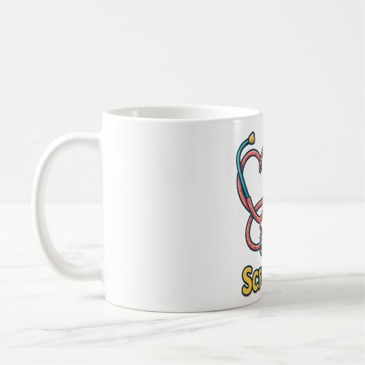 Schwester-Pflegeberuf-Tasse Kaffeetasse (Links)