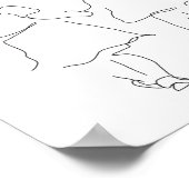 Schwester Print, Schwester Geschenke, Familiendruc Poster (Ecke)