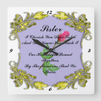 SCHWESTER QUADRATISCHE WANDUHR