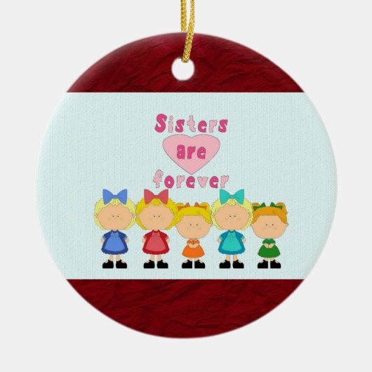 Schwester-runde Verzierung Keramik Ornament (Vorne)