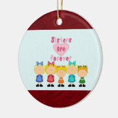 Schwester-runde Verzierung Keramik Ornament (Links)