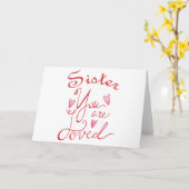 Schwester Sie sind geliebt Karte (Gelbe Blume)