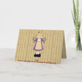 Schwester sind Sie ein Engel danken Ihnen Dankeskarte (Rückseite)