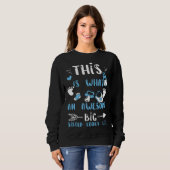 Schwester, so sieht eine großartige große Schweste Sweatshirt (Vorne ganz)