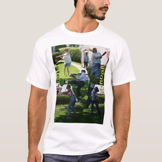 Schwester-Softball T-Shirt (Vorderseite)