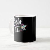 Schwester-Stamm-Stammes- Pfeil-helle Farben Kaffeetasse (Vorderseite Links)
