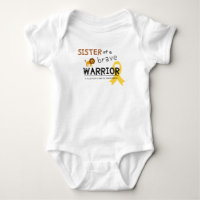 Schwester tapferer Krieger Krebs Löwe Baby Bodysui
