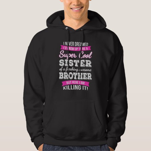 Schwester TShirt von Brother Funny Geschenk (Vorderseite)