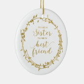 Schwester-und bester Freund-Verzierung Keramikornament (Rechts)